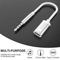 thumbnail image 4 of Cable de audio de 3,5 mm macho a tipo C hembra, adaptador de audio para auriculares con conector de audio analógico compatible con MP3 Pla-B5, 4 of 5