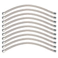 thumbnail image 2 of Manguera de aceite de motocicleta de acero fundido, 10 piezas Manguera de metal flexible Elemento de compresor de aire Manguera Accesorios de compresor de aire Claridad notable VoborMX herramienta, 2 of 8