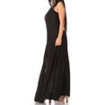 thumbnail image 3 of Sakkas Riva Women's Sleeveless Chemise + Over Dress Medieval Celtic Renaissance - Black - L/XLP, 3 of 5