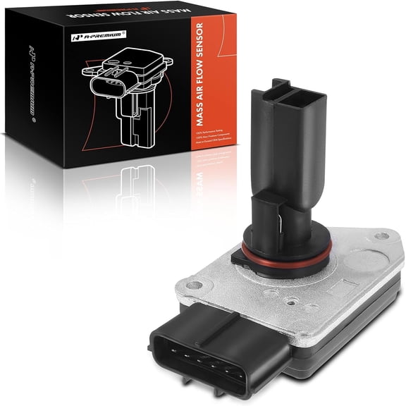 A-Premium Mass Air Flow Sensor Meter [6-Pins] Compatible with Ford F-250/250/350/450/550 Super Duty 2003-2007, Excursion 2003-2005, V8 6.0L Diesel, Replace# 3L3Z12B579AB, 3L3U12B579AA