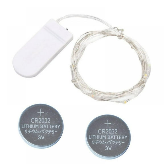 3 Meters 30 Lights Warm White Light 4 Button Batteries 180mah Line Light