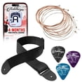 thumbnail image 6 of Ashthorpe 41-Inch Beginner Acoustic Guitar Package - Red, Complete Starter Kit with Gig Bag, Extra Strings, Strap, and Lessons, 6 of 8