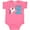 Hot Pink, variant on Inktastic I'm Two- Unicorn Second Birthday Boys or Girls Baby Bodysuit
