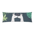 thumbnail image 2 of ABPHOTO Cute Lama Body Pillow Covers Pillowcase Throw Pillows 20x60 inch, 2 of 2