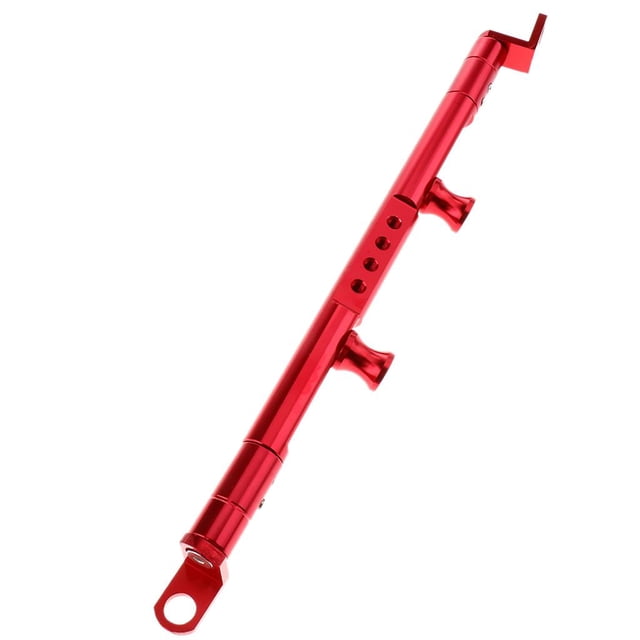 Manillar universal de aluminio para motocicleta, plegable. rojo