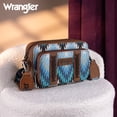 thumbnail image 4 of Wrangler Aztec Crossbody Bag for Women Multi Pocket Shoulder Bag Boho Cross Body Wallet Purse, Aztec-Jean, 4 of 7