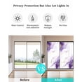 thumbnail image 4 of Window Privacy Film Marble Purple Stained Glass Window Film Decorative Sun Block Window Cover Gold White Modern Gradient Ocean Ripple Window Clings Static Adhesive Sticker for Bathroom 29.5"x78.7", 4 of 7