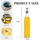 thumbnail image 2 of Botella dispensadora de aceite de oliva para cocina, juego de dispensador de aceite y vinagre de vidrio transparente de 17 oz, dispensador de jarabe de café, 2 of 5