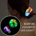 thumbnail image 5 of 9 Pcs Led Light Hair Scrunchies Satin Elastic Bands Ties Ropes - 3 Colors Light Modes, 5 of 5