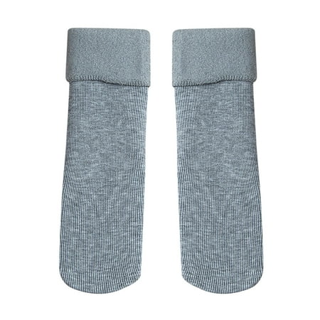 

Raeneomay Women s Socks Deals Clearance Winter Snow Socks Plus Velvet Thick Socks Mid-tube Cotton Socks Vertical Pattern Straight 50g Warm Socks