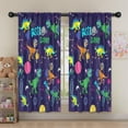 thumbnail image 5 of Blackout Kids Curtains,Space Dinosaurs Astr Dino Pattern Childrens Insulated Curtains Set Of 2,Bedroom Essentials,Toddler Room Decor 52"x63", 5 of 5