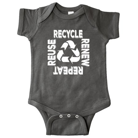 

Inktastic Recycle Renew Reuse Repeat Earth Day Gift Baby Boy or Baby Girl Bodysuit