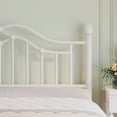 thumbnail image 4 of E-Motie Metal Bed Frame Full Size with Vintage Victorian Headboard & Footboard, White, 4 of 8