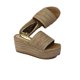 thumbnail image 3 of Sandalia Plataforma Con Yute Para Mujer Color Yute Natural Talla 22 Vida Leve MIA-01-NATURAL, 3 of 5