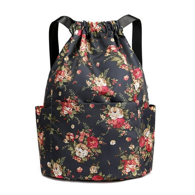 Rbaofujie Travel Backpack for Women Drawstring Foldable Large Capacity Wet and Dry Separation Backpack Diaper Bag Backpack
