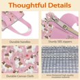 thumbnail image 4 of Shih Tzu Dogs and Pioneer Flower Insulated Lunch Bag for Women & Adults,Large Portable Soft Cooler Lunch Bag,Thermal Food Storage Tote with Pearl Cotton,8.66L,8.75x5.75x9.5 Inch, 4 of 6