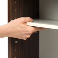 thumbnail image 3 of IRIS USA, 8" x 34" Slim Space Saving Shelf, Walnut Brown, 3 of 5