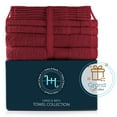thumbnail image 6 of Hearth & Harbor Bath Towel Collection, 100% Cotton Luxury Soft 10 Pc Set – Red, 6 of 7