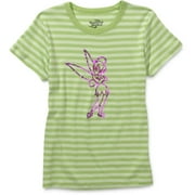 Women's Plus Sequin Tinker Bell Cap-Sleeve Tee