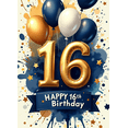 thumbnail image 4 of Happy 16th Birthday Themed Background Banner Party Supplies Balloon Decorations for Photography Props Birthday Decors Celebrations, 4 of 8