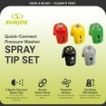 thumbnail image 2 of Sun Joe SPX3000-TPS 3 Pack Electric Pressure Washer Quick-Connect Spray 5-Tip Set, 2030 PSI, 2 of 11