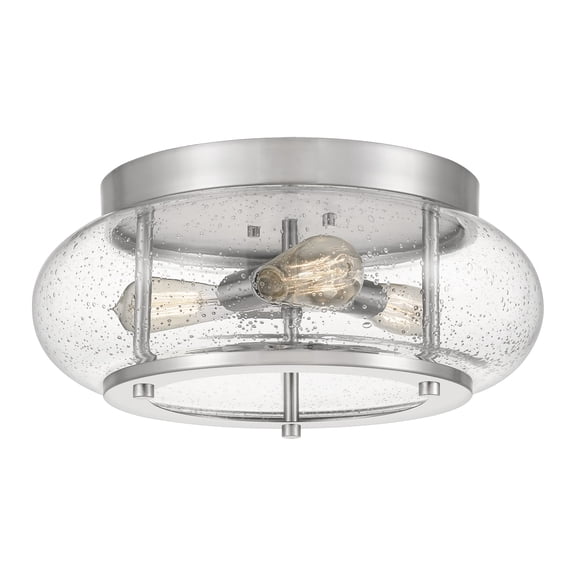 Quoizel Trilogy 3-Light 16" Ceiling Light in Brushed Nickel