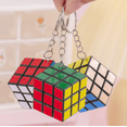 thumbnail image 3 of 3 cm liten Rubiks kub 3 nivåer med nyckelring Rubiks kub hänge pedagogisk leksak barns intelligens Rubiks kub (utan nyckelring), 3 of 5