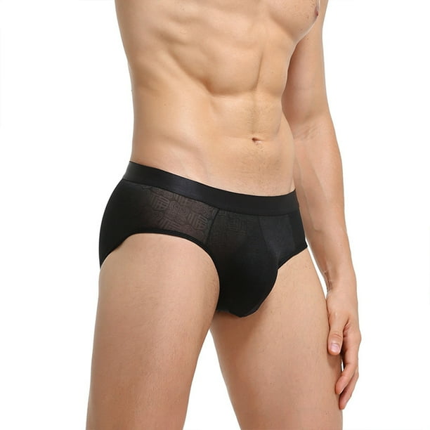 Jumpingount 2 piezas de ropa interior y Sexy super elastica para hombre ropa interior para hombre calzoncillos sexys para hombre cuerpo Ropa interior blanco SG Walmart en linea