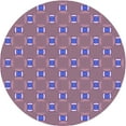 thumbnail image 1 of Ahgly Company Machine Washable Indoor Round Transitional Pastel Violet Purple Area Rugs, 7' Round, 1 of 7