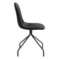 thumbnail image 3 of Set of 2 Wide Back Black Velvet Dining or Side Chairs, 3 of 6