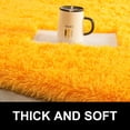 thumbnail image 3 of Dwelke Fluffy Shag Area Rugs Soft Fuzzy Shaggy Rugs for Girls Bedroom Kids Room Carpet Furry Throw Dorm Rug , 3'x5',Orange, 3 of 5