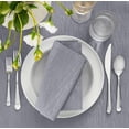 thumbnail image 3 of Elrene Home Fashions Continental Solid Texture Water and Stain Resistant Napkins, Set of 4, Gray, 17" x 17", 3 of 5