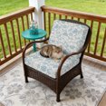 thumbnail image 1 of Outdoor Patio Cushion Covers 2 Pack Light Blue Pastoral Flowers Patio Chair Cushion Covers with Ties and Zipper Farmhouse Floral Waterproof Outdoor Seat Cushion Covers for Patio Furniture 22"x22", 1 of 6