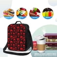 thumbnail image 4 of Fotbe Red Skulls Lonchera Bolsa de Almuerzo para Hombres y Mujeres, Lonchera de Gran Capacidad, Bolsa de Almuerzo Reutilizable, Bolsa Térmica Aislante, 4 of 7