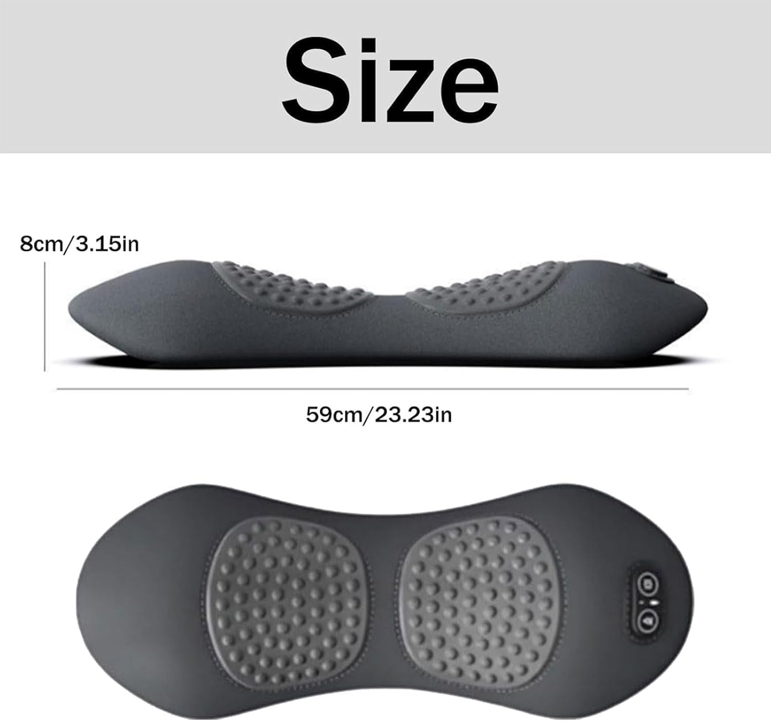 Triple Fusion Back Massager with Traction, Vibration & Heat, 3-in-1 Back Massager, Deep Tissue Relaxation for Backs, Neck, Shoulders & Legs