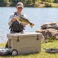 thumbnail image 4 of ELLEGNT 75 Quart Rolling Hard Cooler with 6-Day Ice Retention - Portable Insulated Cooler for Camping, Tailgating, or Beach Khaki, 4 of 10