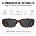 thumbnail image 4 of Gafas de Sol Cuadradas Dollger UV400 Protección para Mujeres y Hombres, 4 of 9