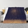 thumbnail image 3 of Throw Blanket for Couch, Gold Black Glitter Super Soft Fuzzy Comfy Warm Throw Blanket, Cuteness Lightweight Cozy Plush Flannel Blanket & Throws for Sofa and Bed All Season, 3 of 5