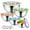 Multicolor, variant on Vesteel Mixing Bowls with Lids Set of 8, Stainless Steel Prep Bowls with Upgraded Airtight Visible Lid, Metal Nesting Bowl Attach with 3 Graters for Kitchen Grating/ Shredding / Mixing - Multicolor