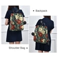 thumbnail image 4 of FORMRS Women's Travel Backpack Purse Anti-Theft Hidden Pockets Casual Shoulder Bag, Christmas Blooms, 4 of 7