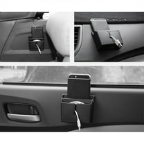 LABSERRON 1Pcs Minivan Accessories Black PVC Car Trunk Storage Box Portable and Space-Saving for Car Use