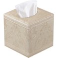 thumbnail image 1 of Box Cover Square, Upgrade 99% Compatible Large Size, Modern Tissue Box Holder for Napkin Facial Paper, Leather Dryer Sheet Dispenser Organizer,Night Stand, 1 of 5