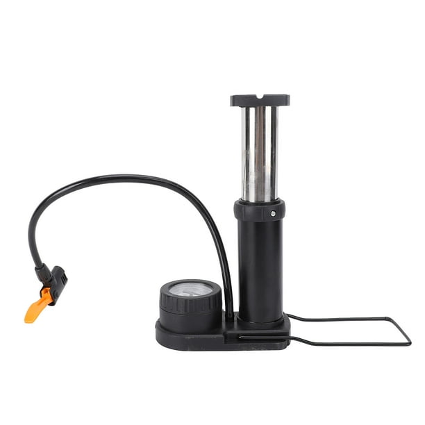 Inflador De Neumáticos De Pie Para Bicicleta, Bomba De Pie Para Bicicleta Multifuncional De 120PSI Con 2 Adaptadores De Boquilla Para Motocicleta