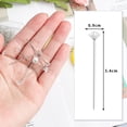 thumbnail image 3 of 100 Pieces Clear Corsages Pins,Diamond Shape Flower Pins Head Pins Wedding Hair Braiding Bouquet Pins Crystal Pins Floral Bouquet Pins 54mm, 3 of 7