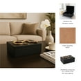 thumbnail image 4 of Faux Leather Decorative Box with Snake Accent for Home Decor - Modern Decor Box and Jewelry Keepsake with Lid for Bedroom Vanity - Storage Organizer for Bathroom Counter - 5", Black & Gold, 4 of 11