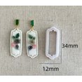 thumbnail image 2 of 1 juego de moldes for hacer aretes de arcilla suave, moldes for cuchillos irregulares, marcos geométricos de alta precisión, 2 of 2