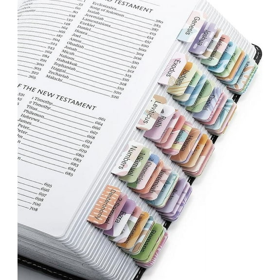 Mr. Pen- Bible Tabs, 120 Tabs, Laminated Bible Tabs for Women and Men, Bible Tabs for Study Bible