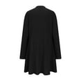 thumbnail image 6 of yillto Long Sleeve Dress for Women Crew Neck Ribbed Knit Tunic Dresses Knee Length Sweaters with Pockets, 6 of 8
