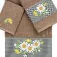 thumbnail image 3 of Linum Home Textiles 3 Pieces Texture/Embroidery Cotton Bath Towel, 54" x 27", Brown, 3 of 9