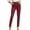 Burgundy, variant on Dress Pants for Women Stretchy Slim Fit Leg Skinny High Waist Pull On Pants With Pockets for Business Work Black